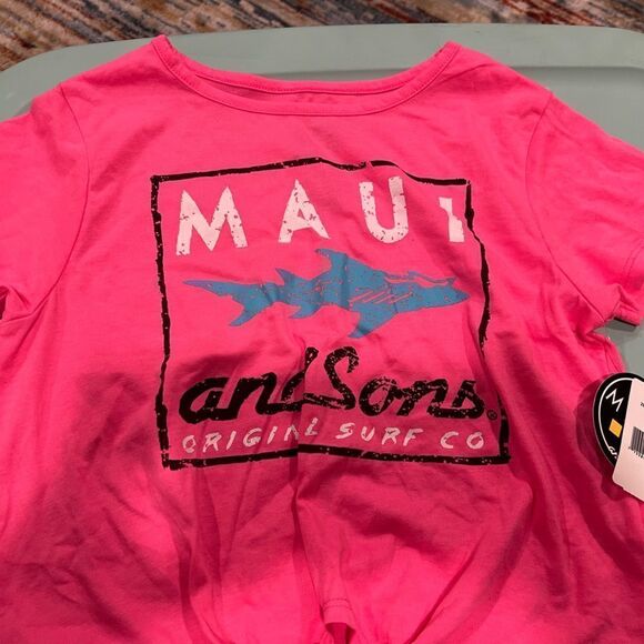 Girls short sleeve tie front t-shirt - Picture 4 of 4